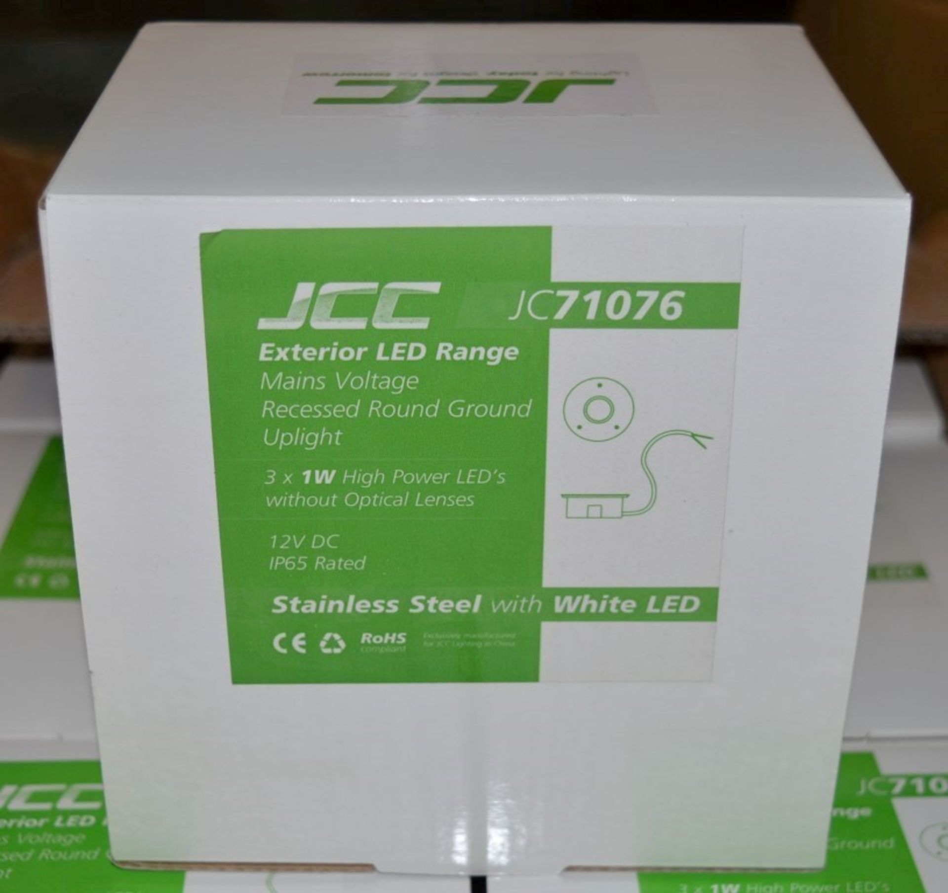 12 x JCC Lighting Exterior LED Mains Voltage Recessed GROUND UPLIGHT Sets - Twelve Sets of Three - - Image 9 of 9