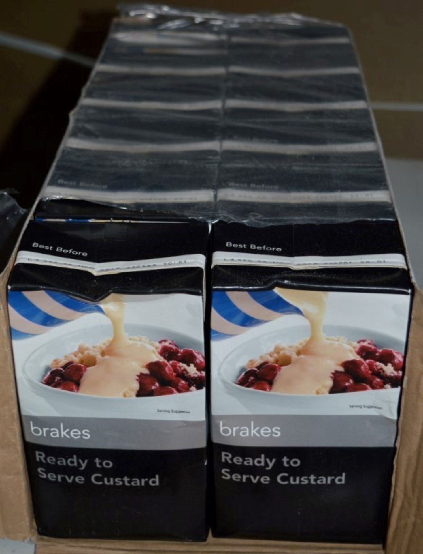 12 x Brakes Ready to Eat Custard - 1lt Cartons - Best Before Date November 2014 - Unused Stock -