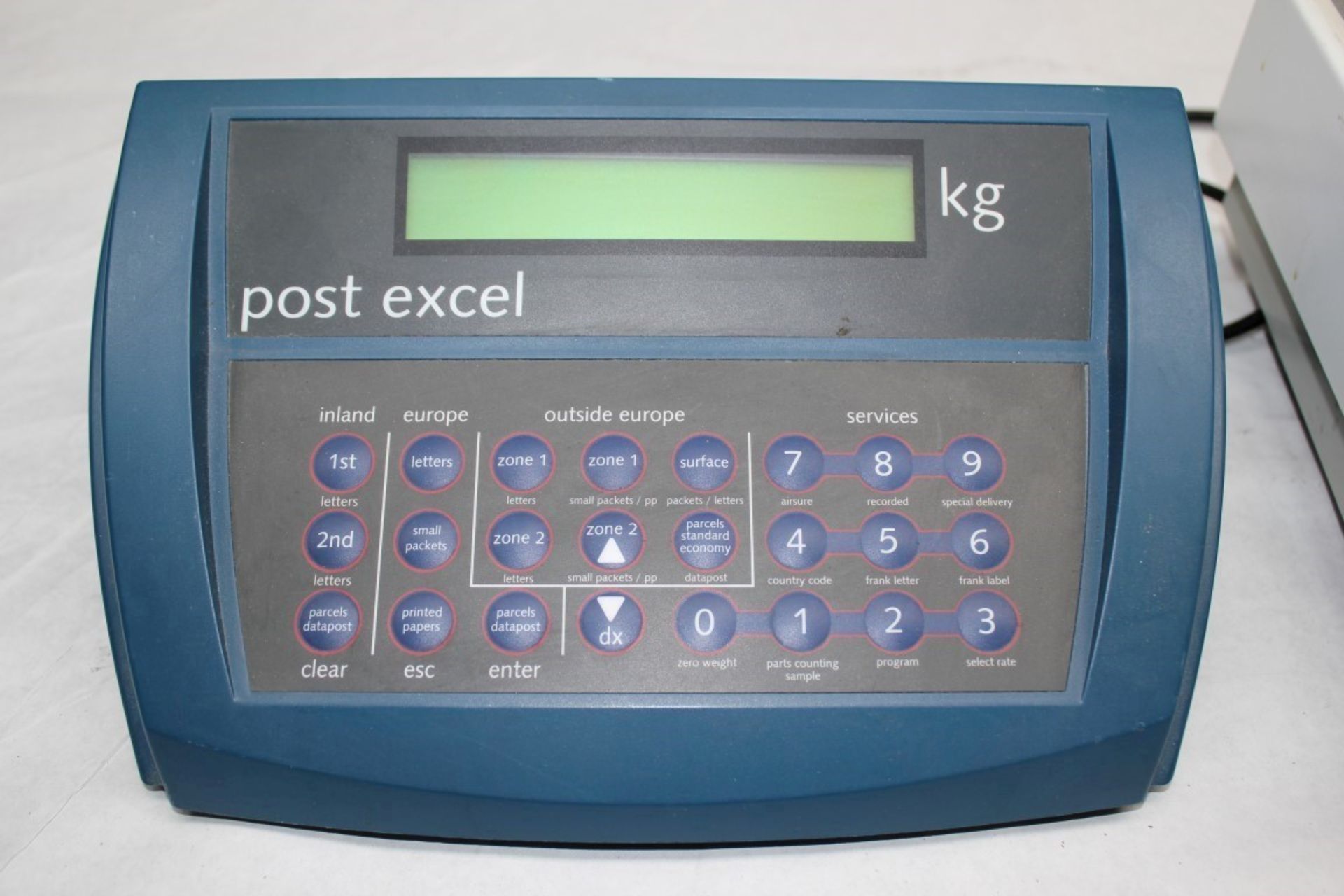 1 x POST EXCEL 30 - 30KG DIGITAL POSTAGE PRICING SCALE - From A Clean, Working Office - Image 4 of 5
