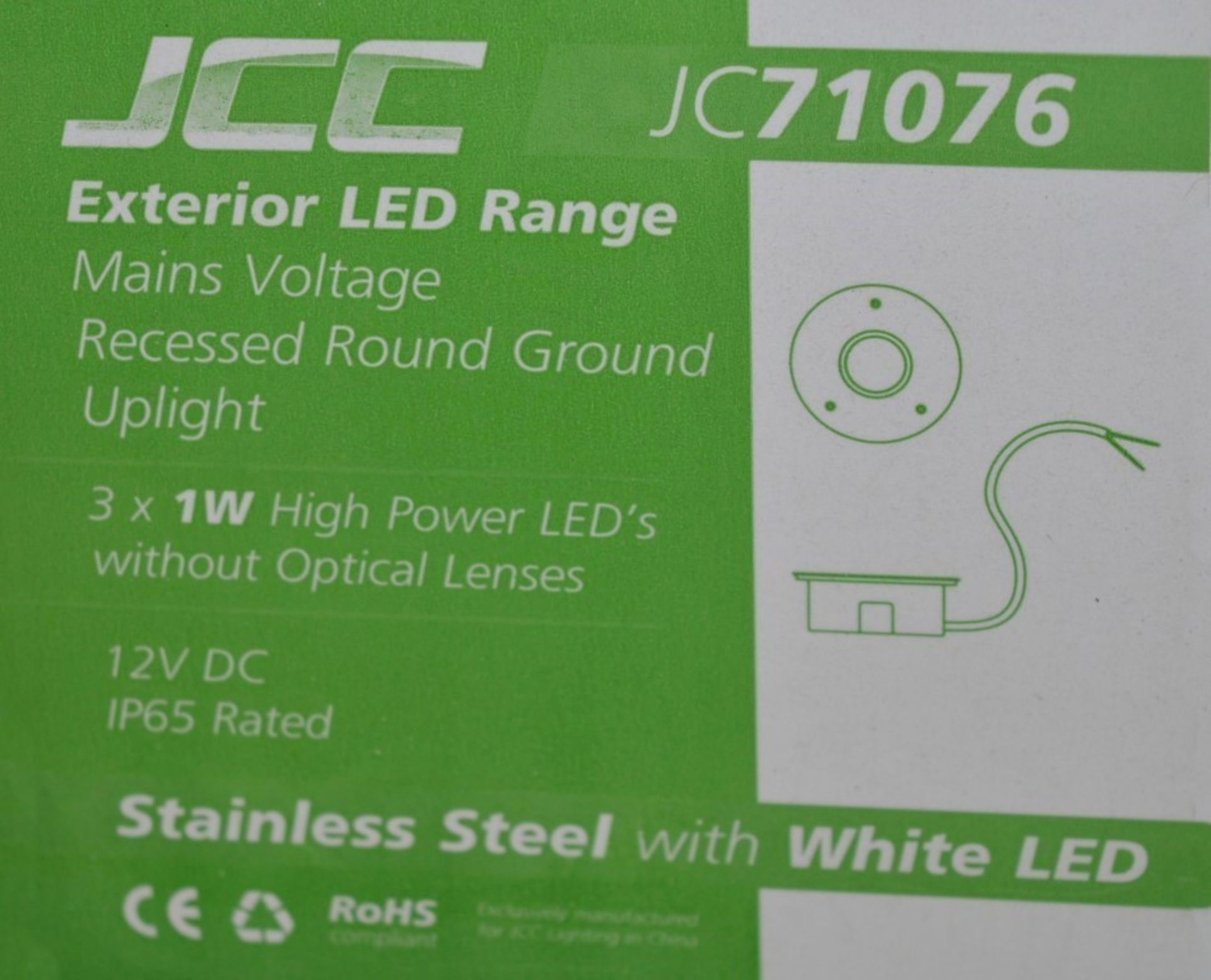 12 x JCC Lighting Exterior LED Mains Voltage Recessed GROUND UPLIGHT Sets - Twelve Sets of Three - - Image 8 of 9