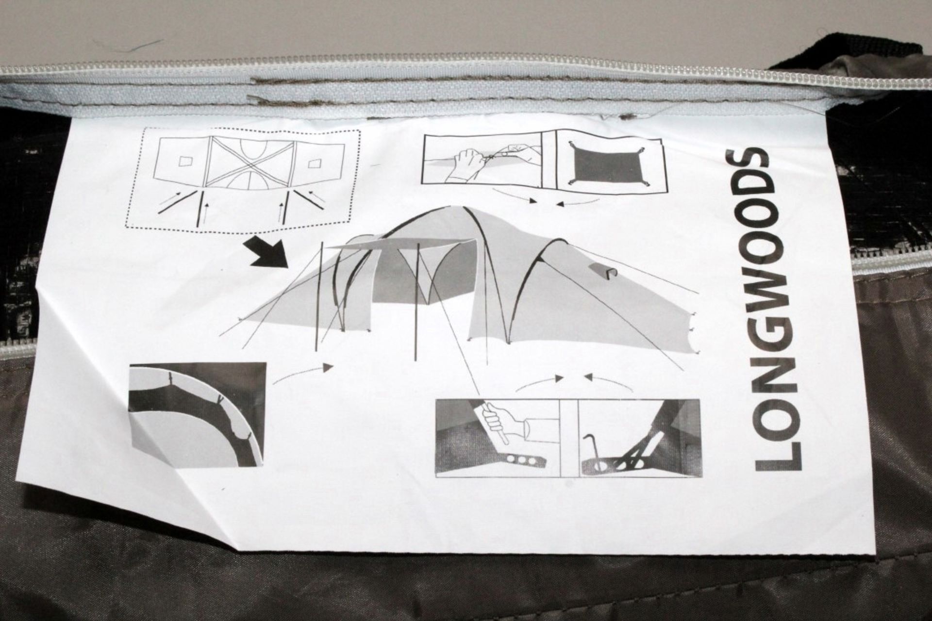 1 x Redcliffs Longwood Large 4-Man Family Tent - Colour: Brown - 2 Room / 2 Entrances -  Brand New - Image 5 of 6