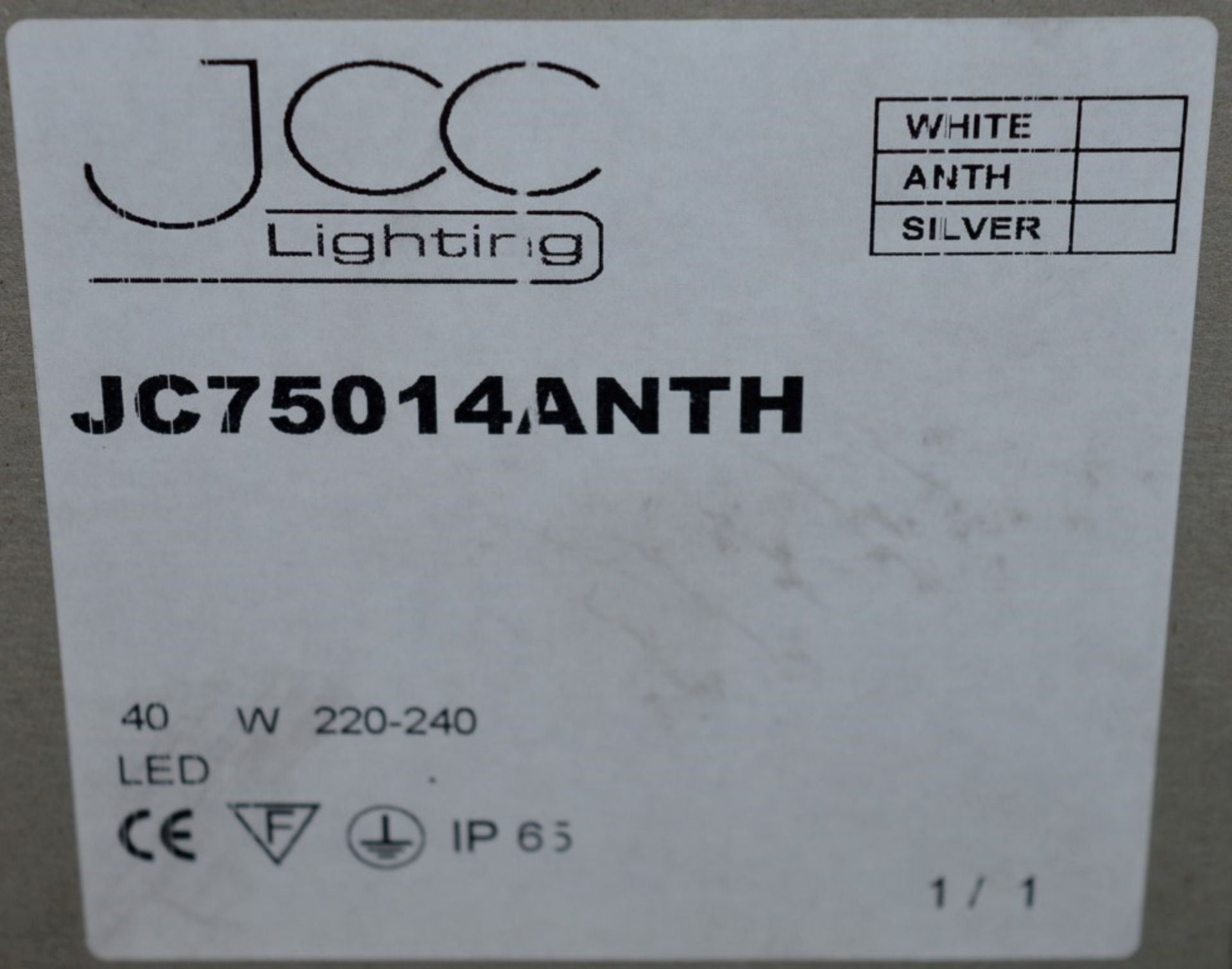 3 x JCC Lighting Optika Mains IP65 Uplight LED Outdoor Lights - 45W Integral - Anthracite Die Cast - Image 4 of 6
