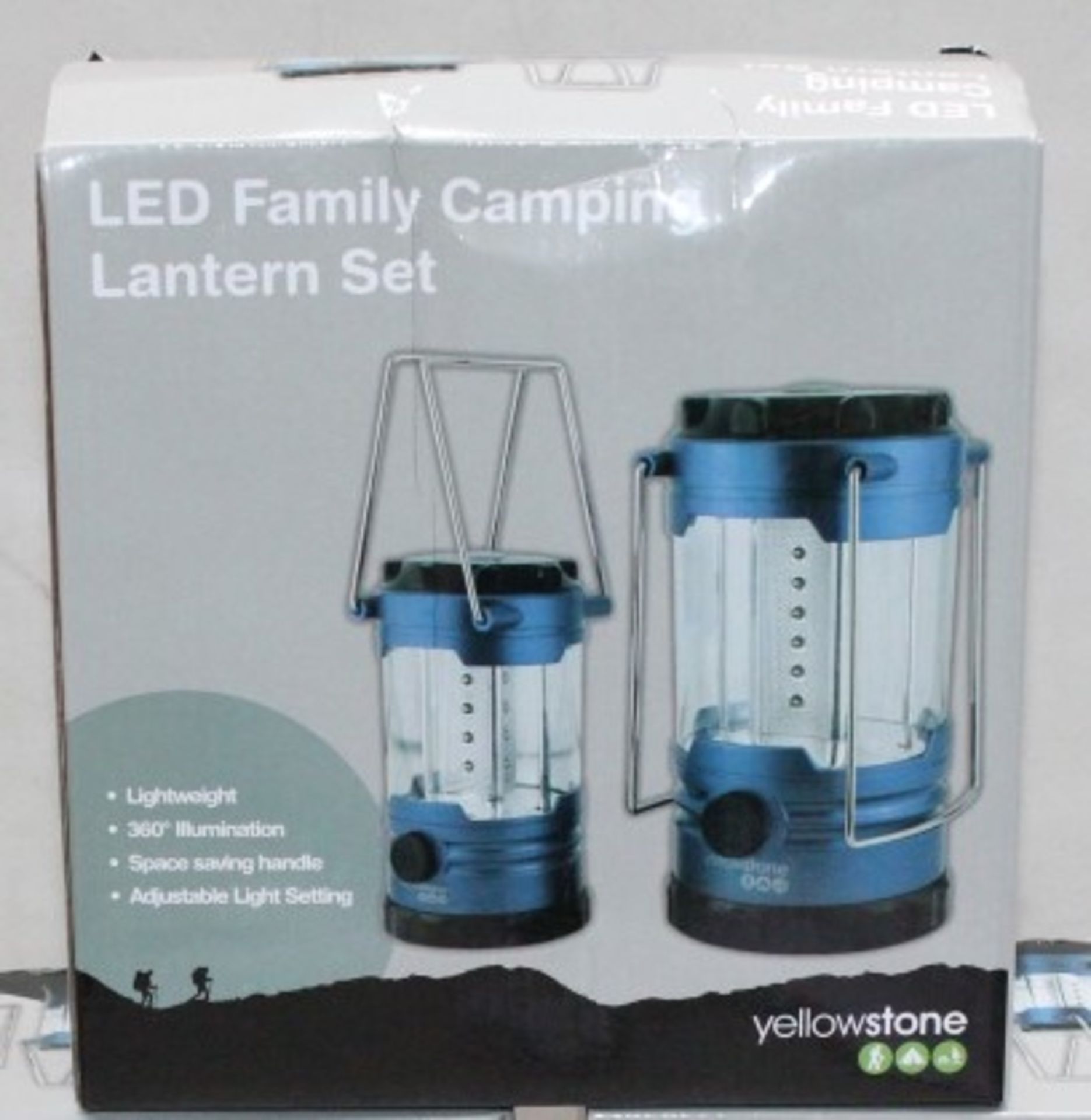 1 x Yellowstone Family Camping LED Lantern Light Set - 2 Lanterns Included - 360 Illumination - - Image 4 of 4