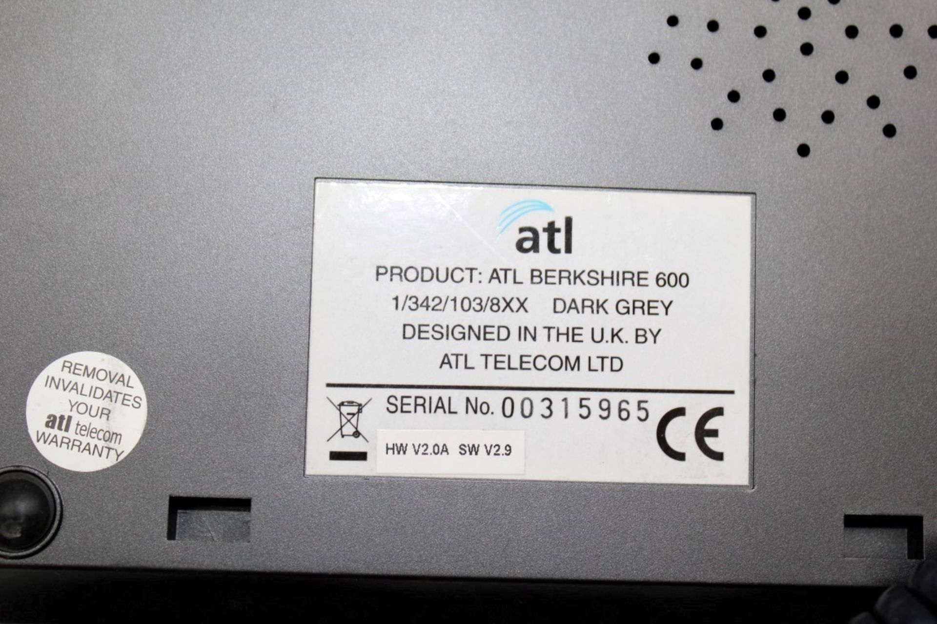 4 x ATL Professional Office Telephones - Model: Berkshire 600 - Pre-owned In Working Order - Taken - Image 2 of 4