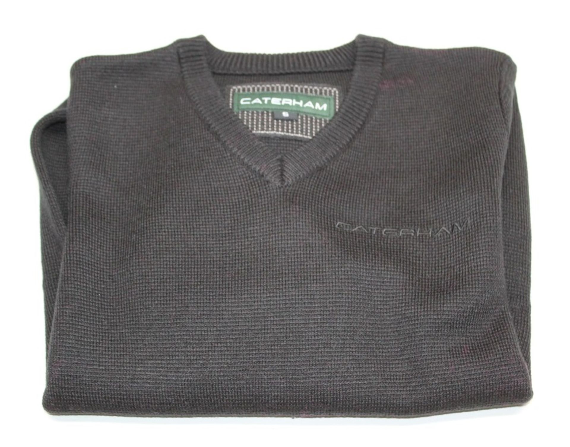 12 x CATERHAM Branded V-Neck Sweaters / Jumpers - Sizes Range From XS To XL (See Full Description) -