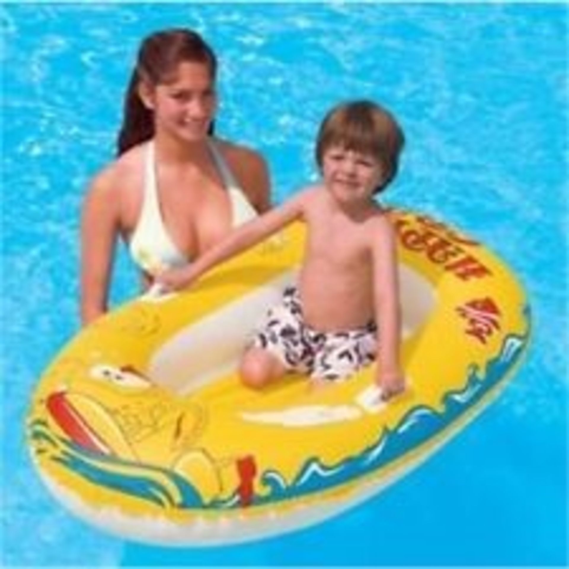 1 x Bestway 54" Inflatable Rubber Dinghy Boat Raft Pool Toy - New & Boxed -  Ref: JIM021A -