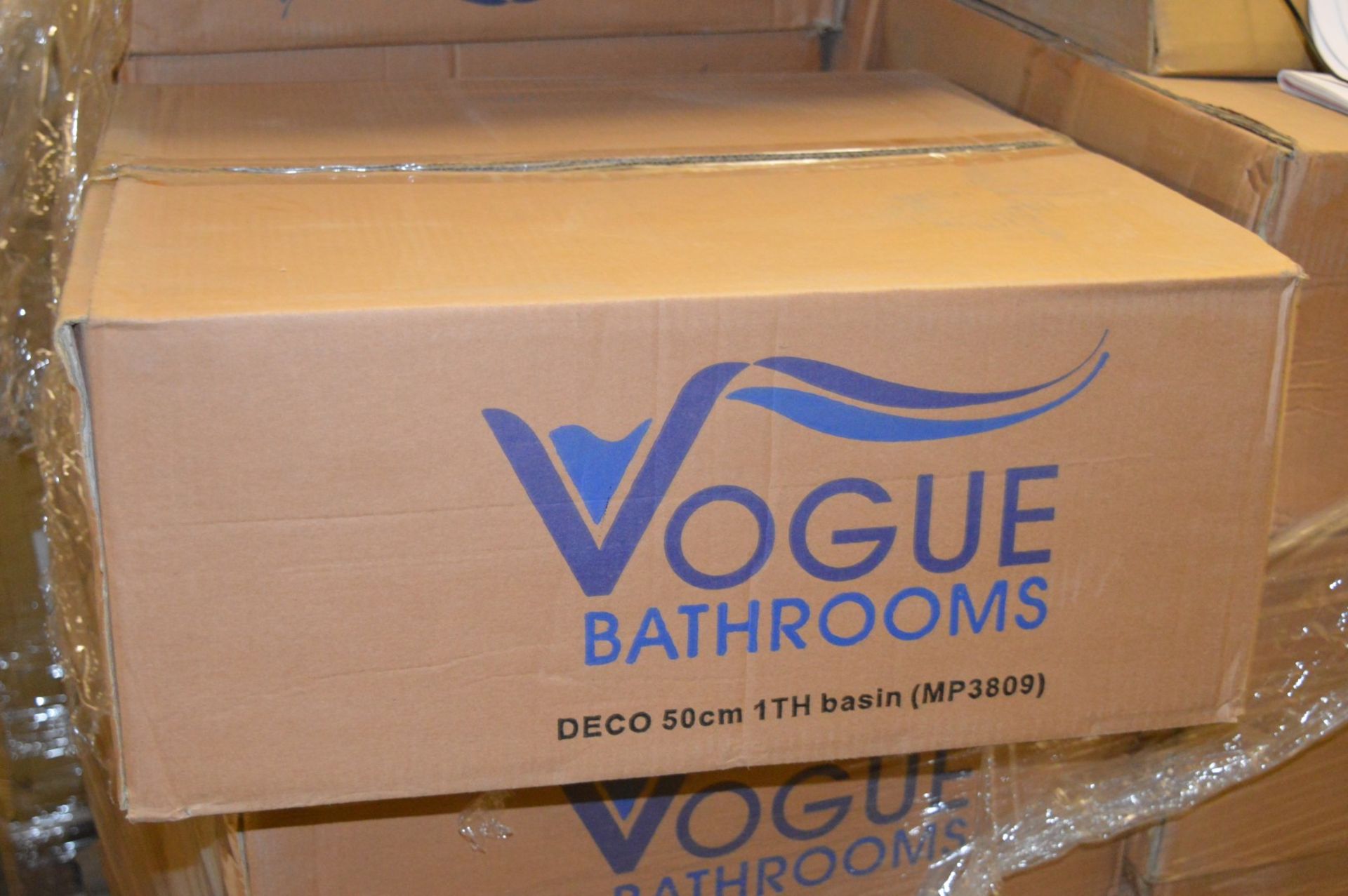 1 x Vogue Bathrooms DECO Single Tap Hole COUNTER TOP SINK BASIN - 500mm Width - Brand New Boxed - Image 2 of 4