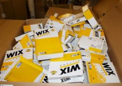 **Pallet Job Lot** Approx 90 x Assorted "Wix" Air, Pollen, Oil & Fuel Filters – Wix089 – Many