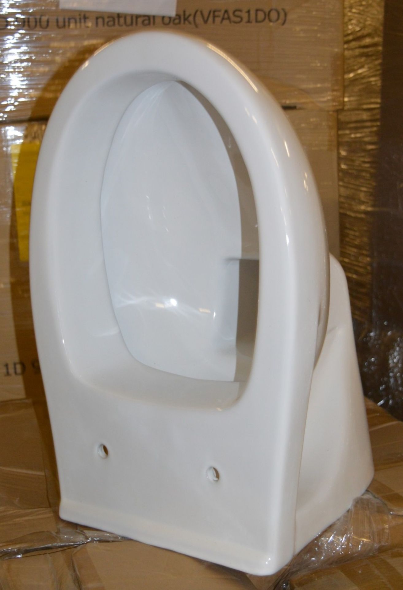 1 x Aqualine TAURUS / DUNHILL Wall Hung Back to Wall Toilet Pan - Brand New and Boxed - Seat Not - Image 4 of 4