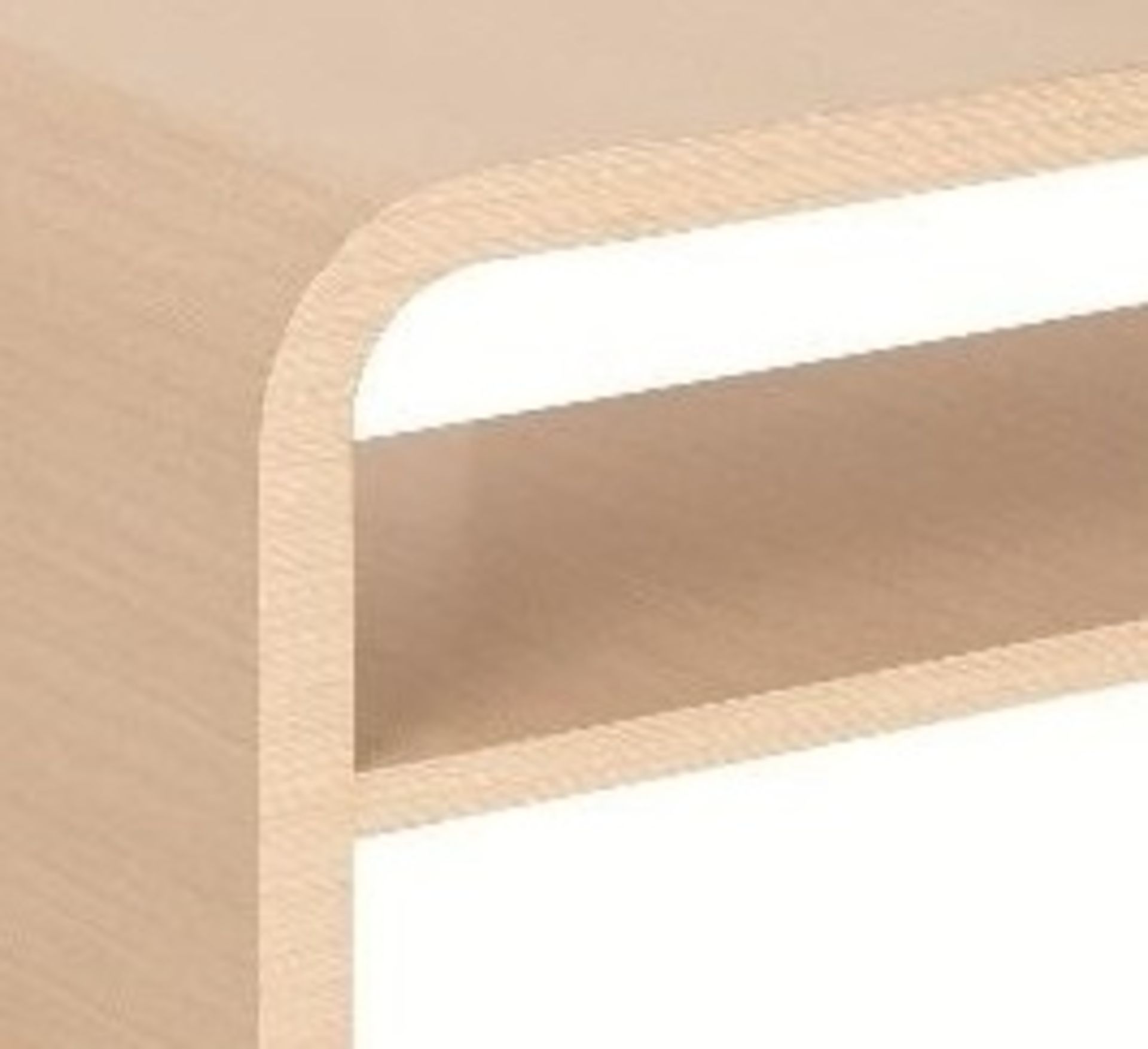 1 x Vogue ARC Series 1 Type D Bathroom VANITY UNIT in LIGHT OAK - 900mm Width - Manufactured to - Image 2 of 2