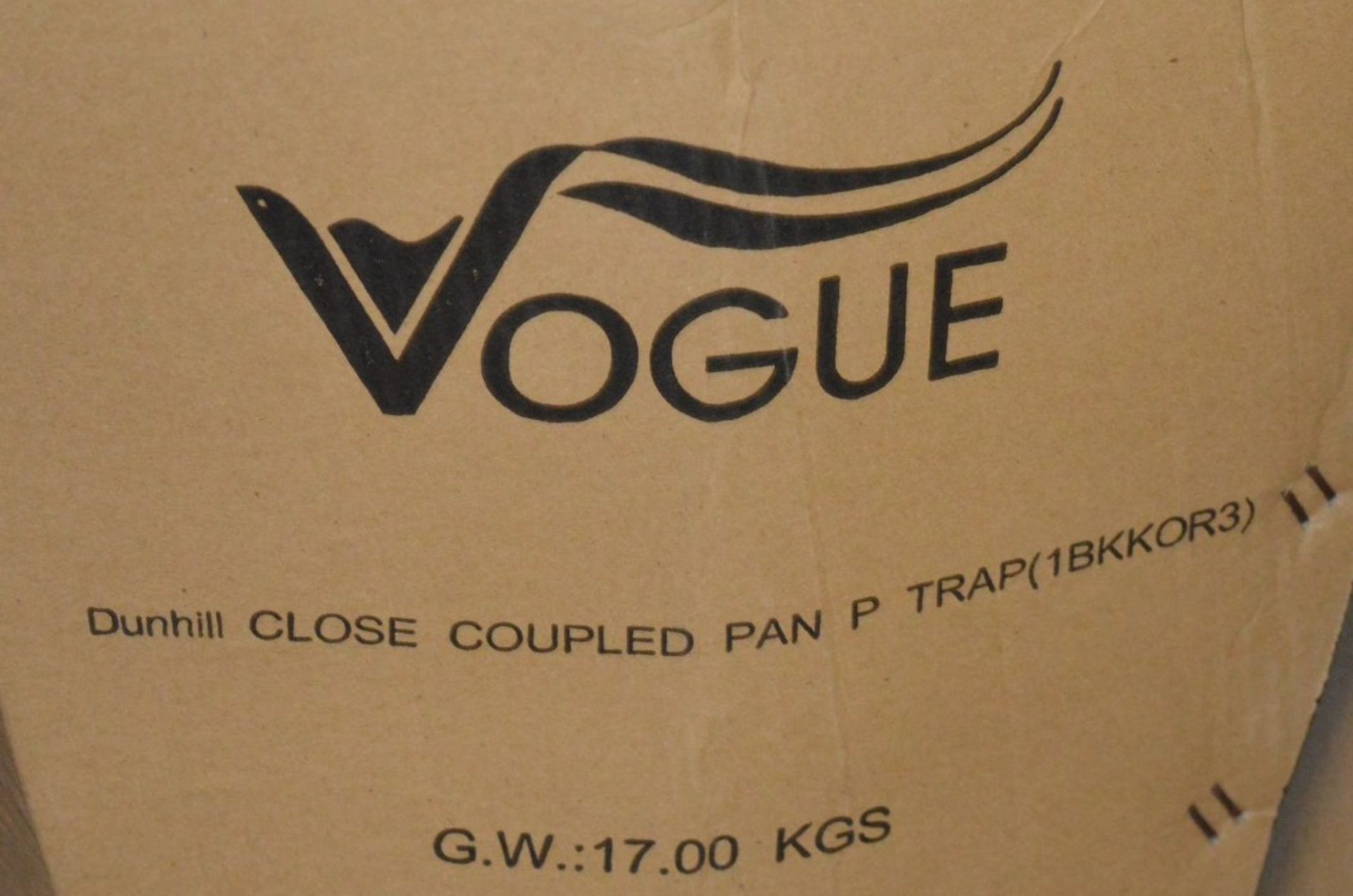 1 x Vogue Bathrooms DUNHILL Close Coupled Toilet Pan - P Trap - Brand New and Boxed - Seat Not - Image 3 of 3