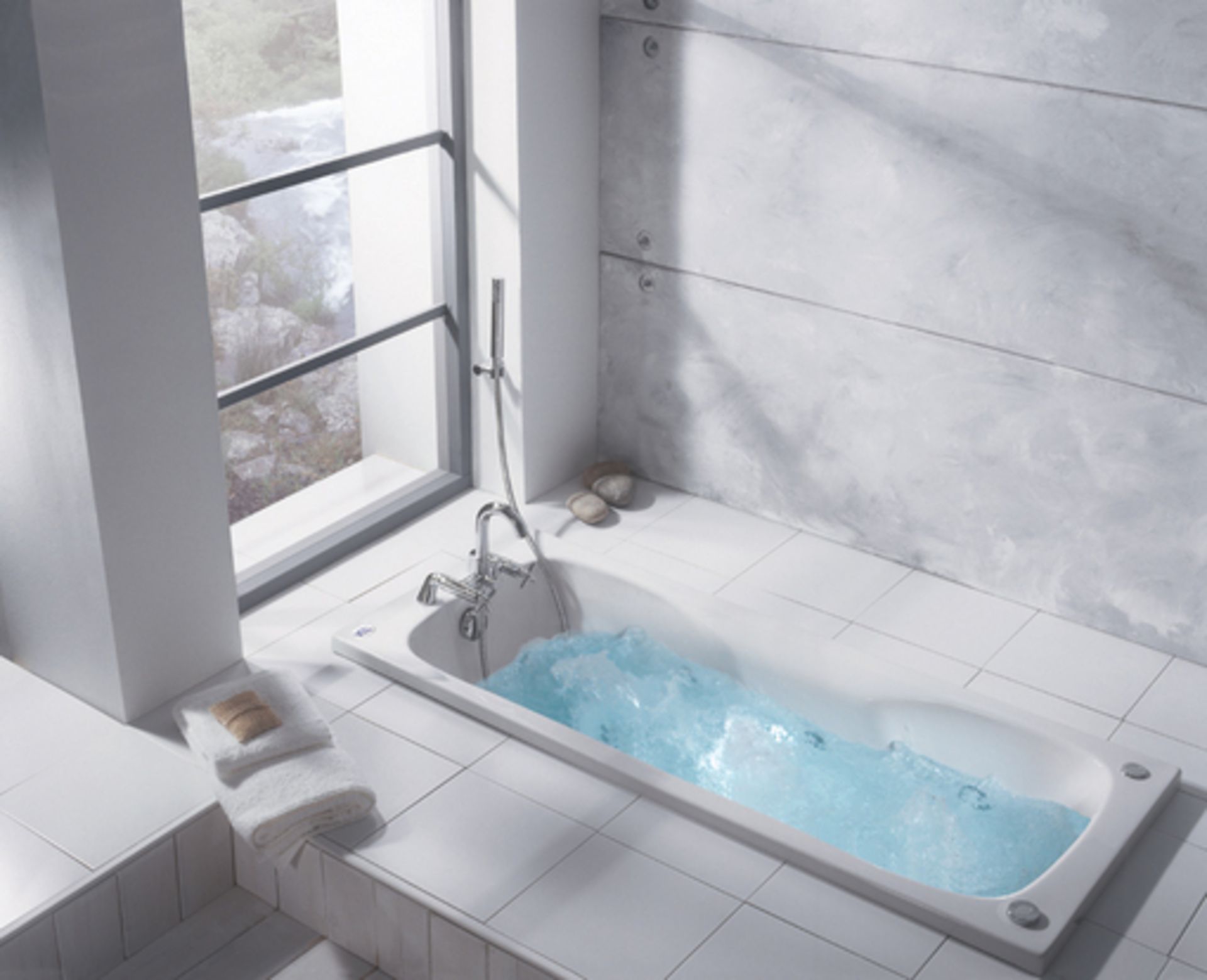 1 x Kudos Single End Inset Bath Tub - Vogue Bathrooms - 1800x800mm - Brand New Stock - Ref P6 - High - Image 3 of 4