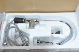 1 x Chrome Kitchen Mixer Tap - Used Commercial Samples - Boxed in Good Condition – No Fittings -