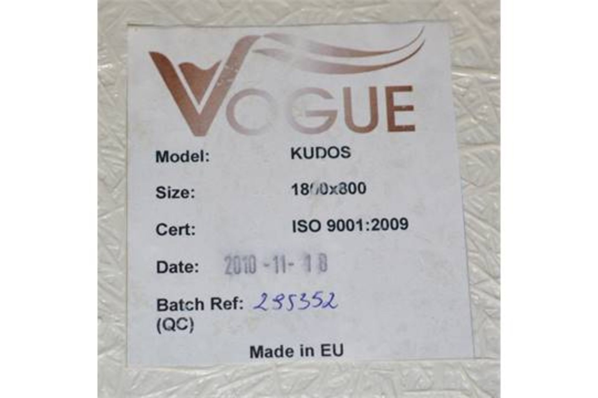 1 x Kudos Single End Inset Bath Tub - Vogue Bathrooms - 1800x800mm - Brand New Stock - Ref P6 - High - Image 4 of 4
