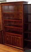 1 x Willis & Gambia Solid Dark Wood Bookcase - Ex Display Stock – Dimensions: W93 x D43 x H190cm -