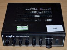 1 x ADS 30 Plus - 30W 100V Line Public Address Mixer Amplifier - Working Order - CL011 - Location: