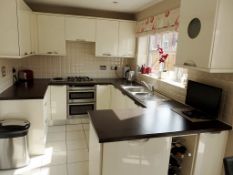 1 x Siematic Cream Gloss Kitchen With Neff and Whirlpool Appliances - CL056 - Location: Rochdale,