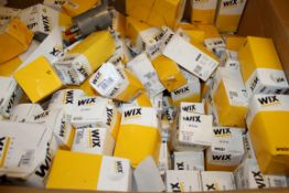 Approx 300 x Assorted "Wix" Car OIL & FUEL Filters – Large Boxed Pallet Lot – New / Unused Boxed