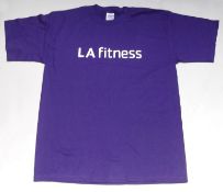 Approx 60 x LA Fitness Promotional T-Shirts - Supplied In 2 Sizes: Medium Qty: 30*  / Large Qty: 30*