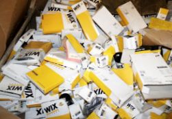 Approx 300 x Assorted "Wix" Car Air & Oil Filters – Very Large Boxed Double Pallet Lot (Part Full) –