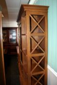 1 x Mark Webster 'MILTON' Solid Wood Display Cabinet - 2-Drawer, 3-Door - Ex Display Stock –