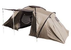 1 x Redcliffs Longwood Large 4-Man Family Tent - Colour: Brown - 2 Room / 2 Entrances - Brand New In