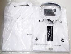 6 x Ladies CATERHAM F1 Race Team Shirts - Size: Medium - 2 Styles Supplied - NEW WITH TAGS - CL155 -