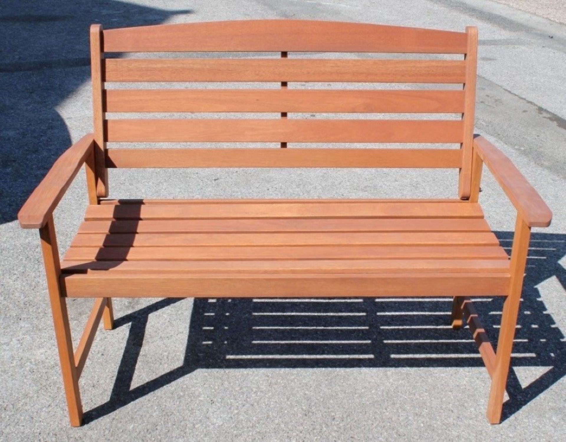 1 x 5-Piece "Macau Nassau" Garden Furniture Set - Includes Bench, Extending Table & 3 x Arm Chairs - - Image 4 of 9