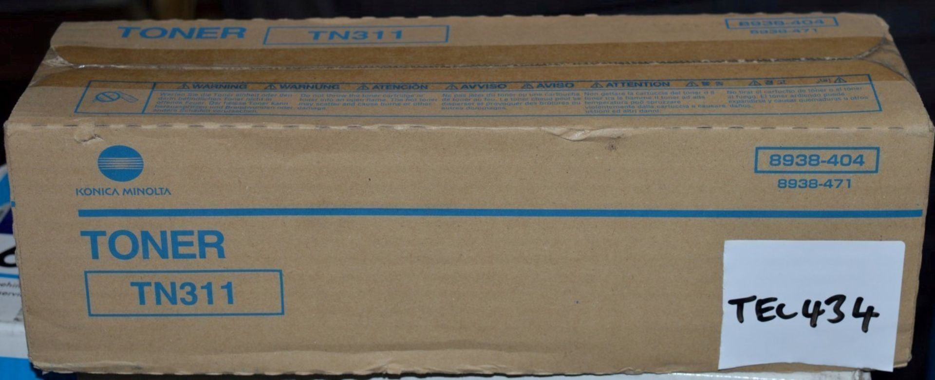 1 x Konica Minolta 8938-404 (TN-311) Toner Cartridge Black - 17.5K pages @ 6% Coverage - Genuine