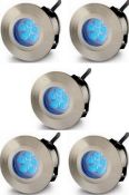 4 x JCC Lighting ELTINO Indoor Blue LED Floor or Wall Lighting Kits - Lot Includes Four Sets - Ideal