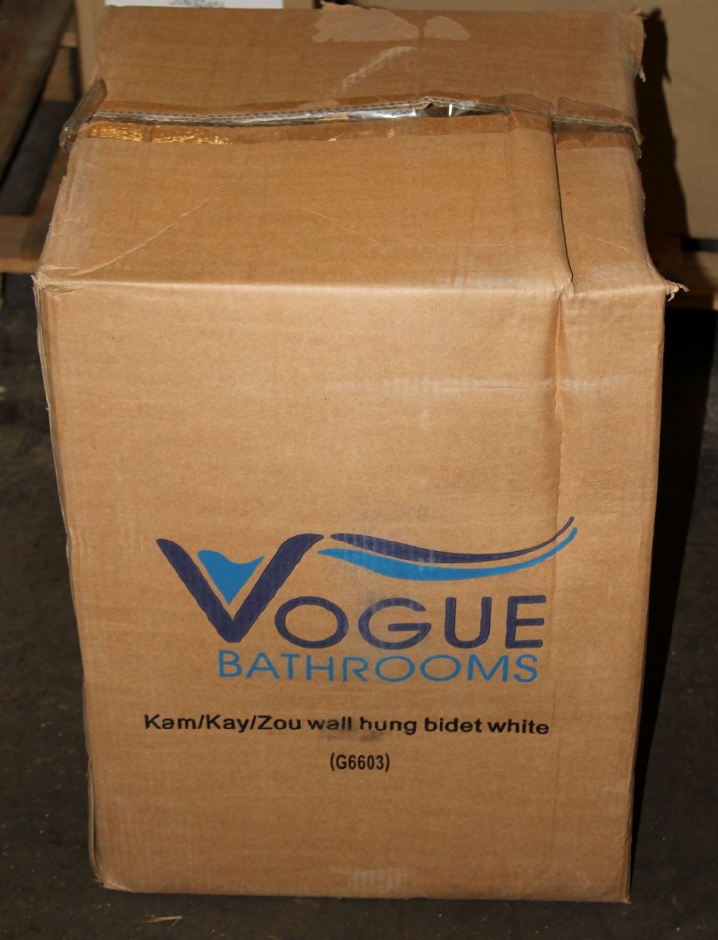 1 x Vogue Bathrooms KAMARA Single Tap Hole WALL HUNG BIDET - Brand New and Boxed - High Quality - Image 2 of 3