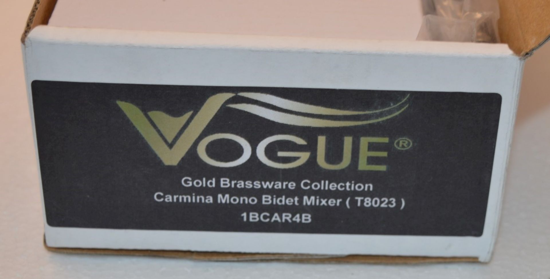 1 x Vogue Carmina Mono Bidet Mixer Tap - Vogue Bathrooms Gold Brassware Collection - High Quality - Image 7 of 7