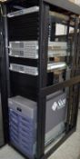 1 x APC Netshelter Server Rack With Sunfire Server Systems Including X4100 (8gb Two CPU), X4200 (8gb