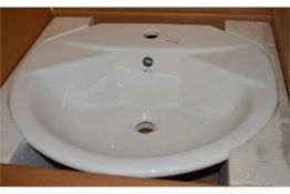 1 x Vogue Bathrooms FORMA Single Tap Hole VANITY SINK BASIN - 550 x 480mm - Product Code VCB403 -