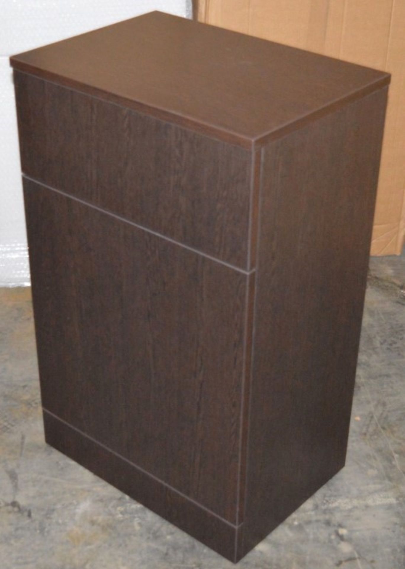 1 x Venizia BTW Toilet Pan Unit in Wenge With Concealed Cistern - 500mm Width - Brand New Boxed