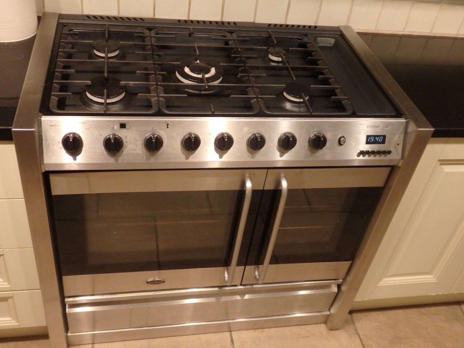 1 x Belling Platinum DB2 Range Cooker - Dual Fuel - 5 Ring Gas Burner and Electric Over - - Image 8 of 13