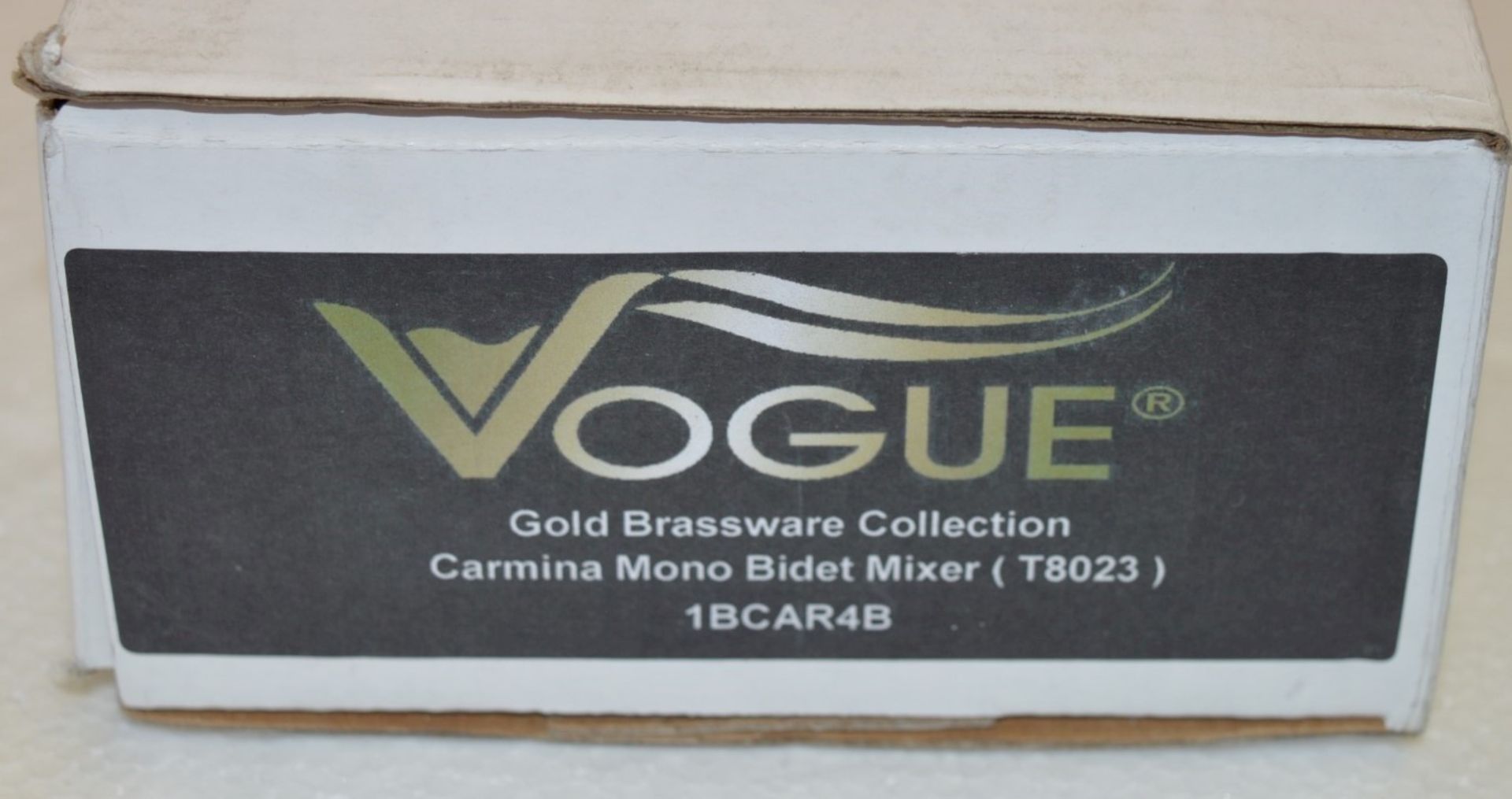 1 x Vogue Carmina Mono Bidet Mixer Tap - Vogue Bathrooms Gold Brassware Collection - High Quality - Image 6 of 7