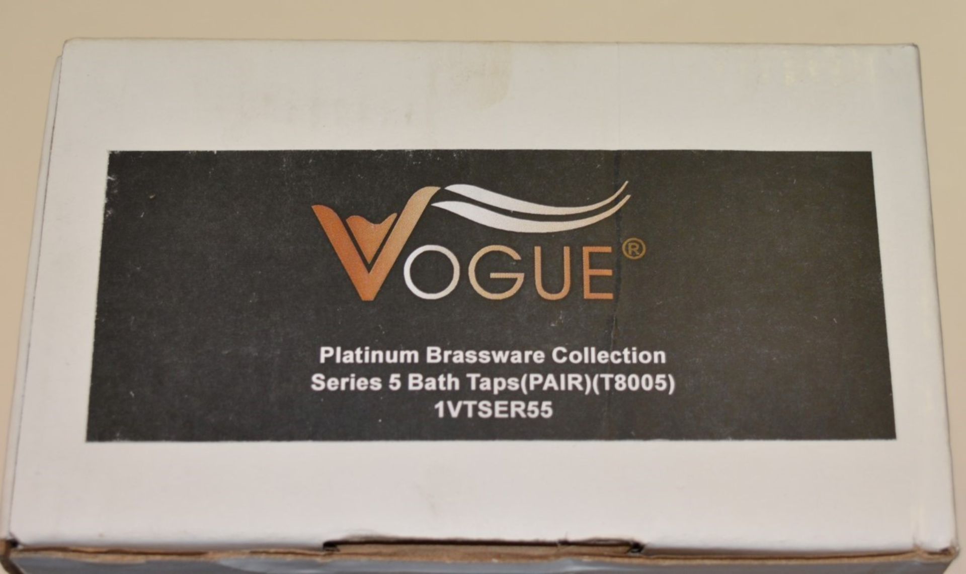 1 x Series 5 BATH TAPS - Vogue Bathrooms Platinum Brassware Collection - Pair of - Contemporary - Image 3 of 9