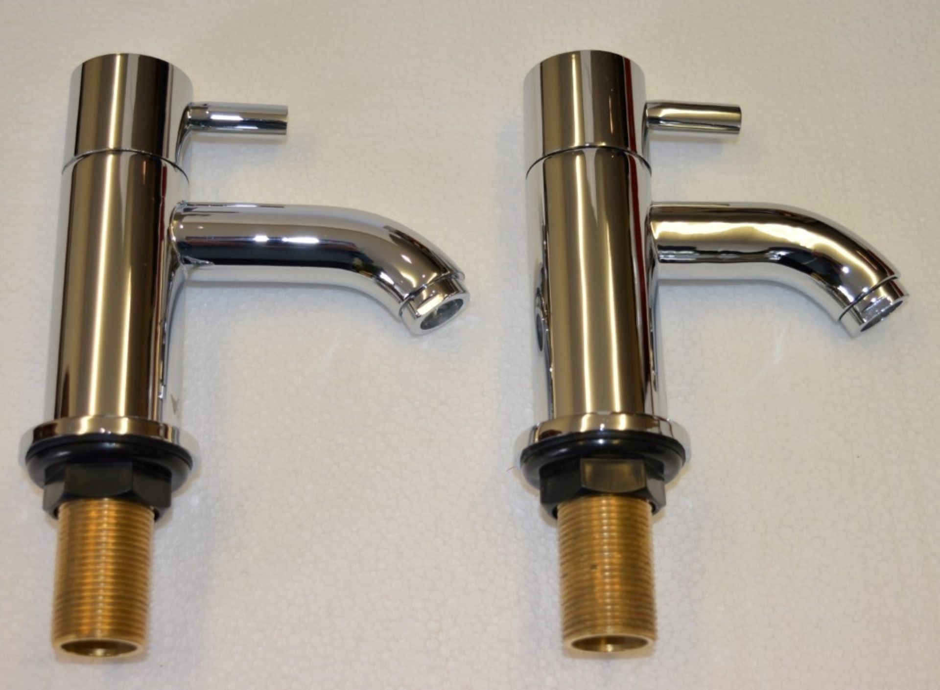 1 x Series 5 BATH TAPS - Vogue Bathrooms Platinum Brassware Collection - Pair of - Contemporary - Image 9 of 9