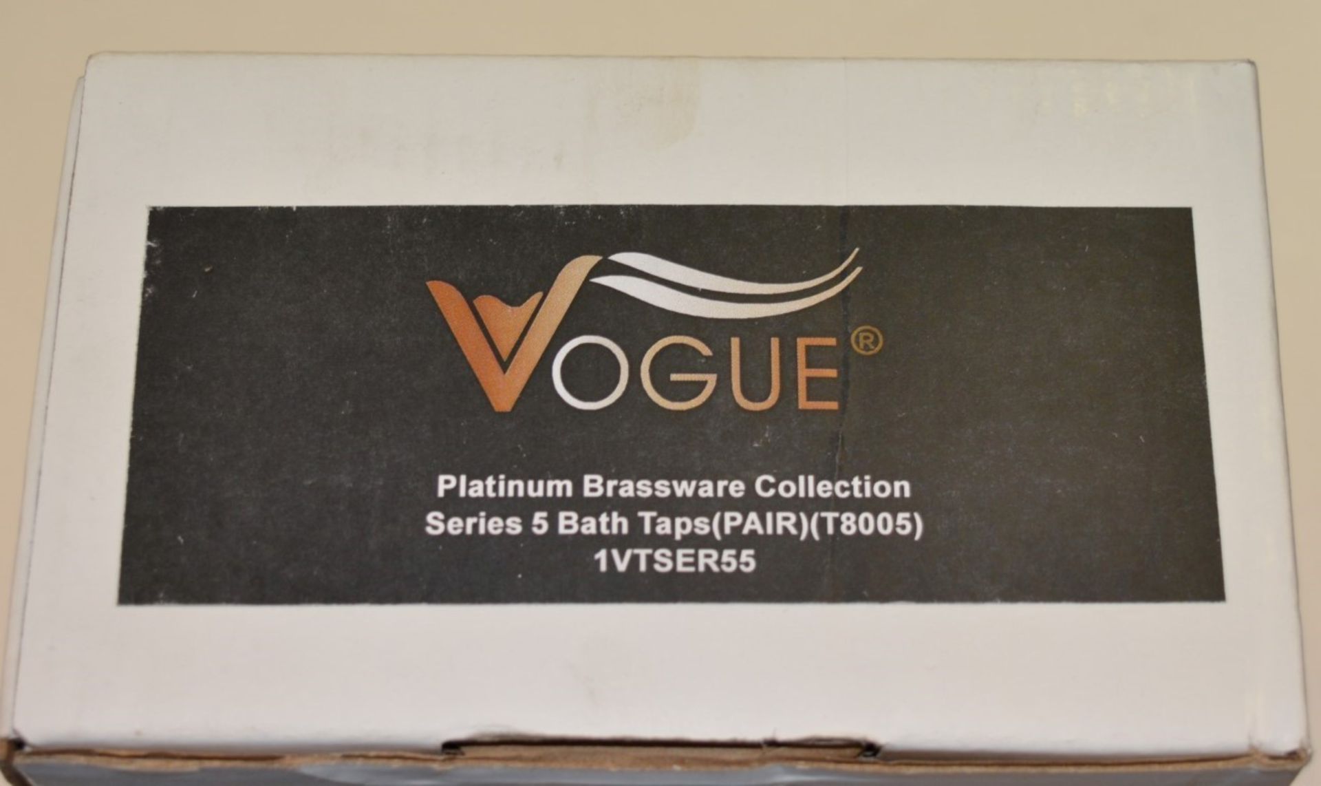 1 x Series 5 BATH TAPS - Vogue Bathrooms Platinum Brassware Collection - Pair of - Contemporary - Image 9 of 9