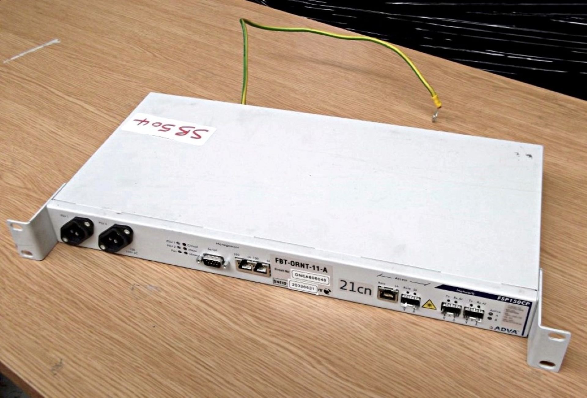 1 x Adva FSP150CP Gigabit Ethernet Optical Fibre Access Device - Ref SB504 - Recently Removed From A