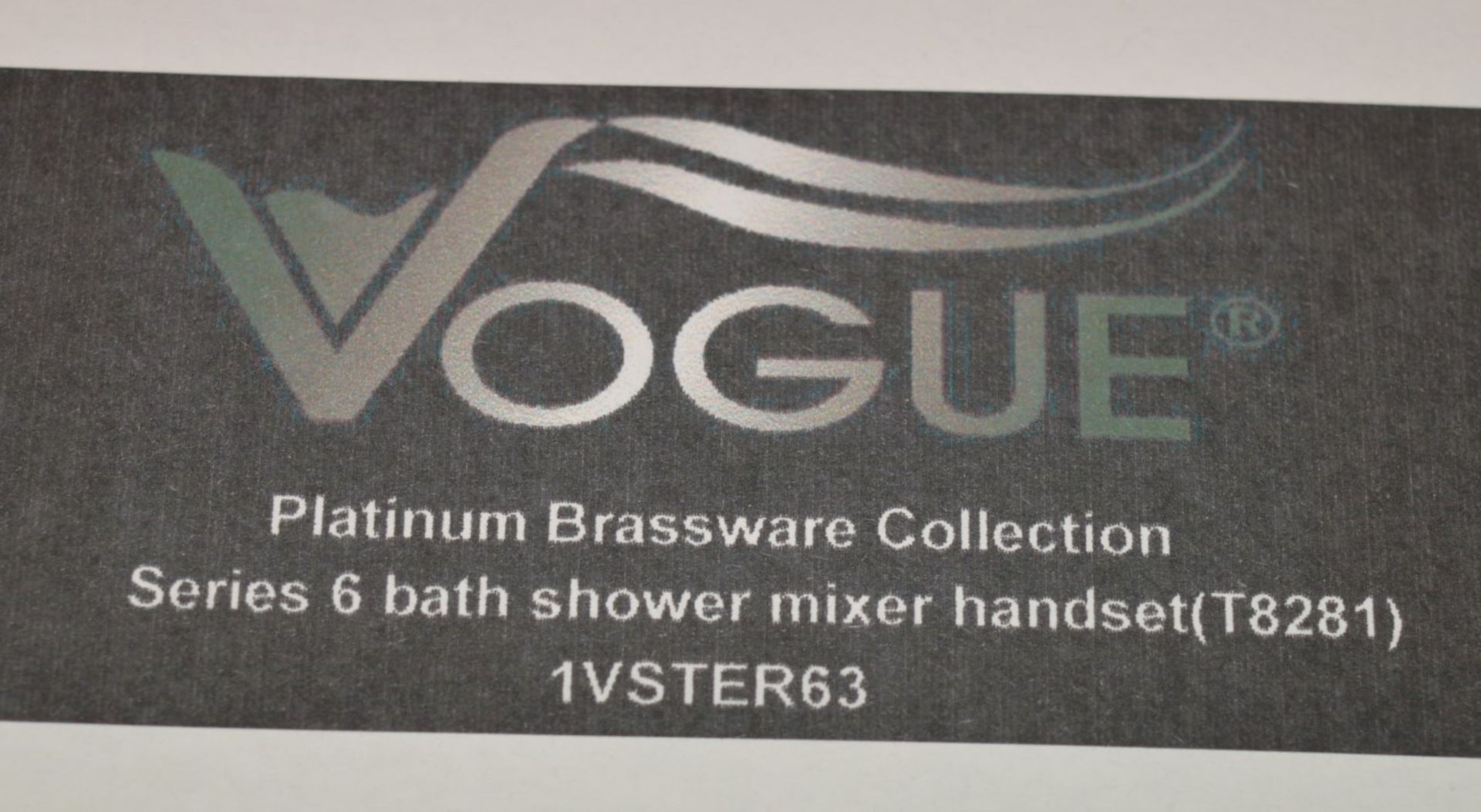 1 x Series 6 Bath Shower Mixer Tap With Crosshead Taps and Shower Handset - Vogue Bathrooms Platinum - Image 11 of 11