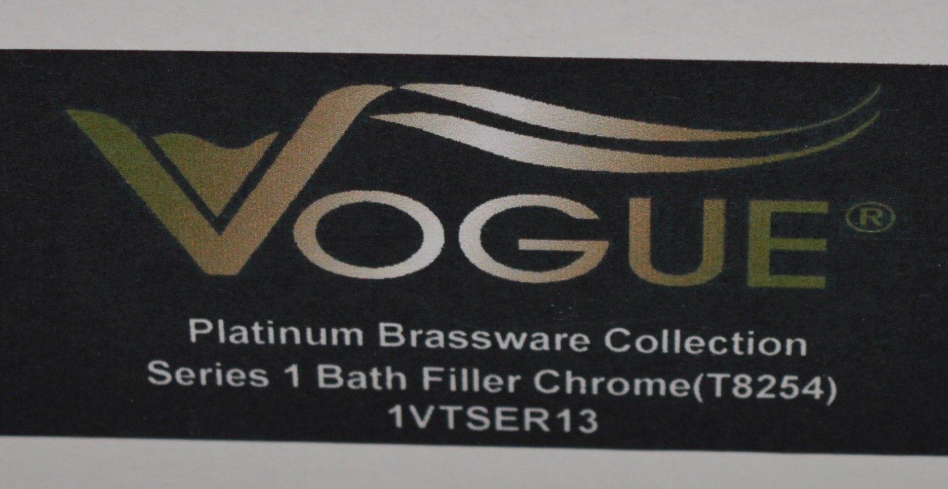 1 x Vogue Series 1 Bath Filler Taps in Chrome - Modern Bath Mixer Tap in Bright Chrome - High - Image 3 of 8