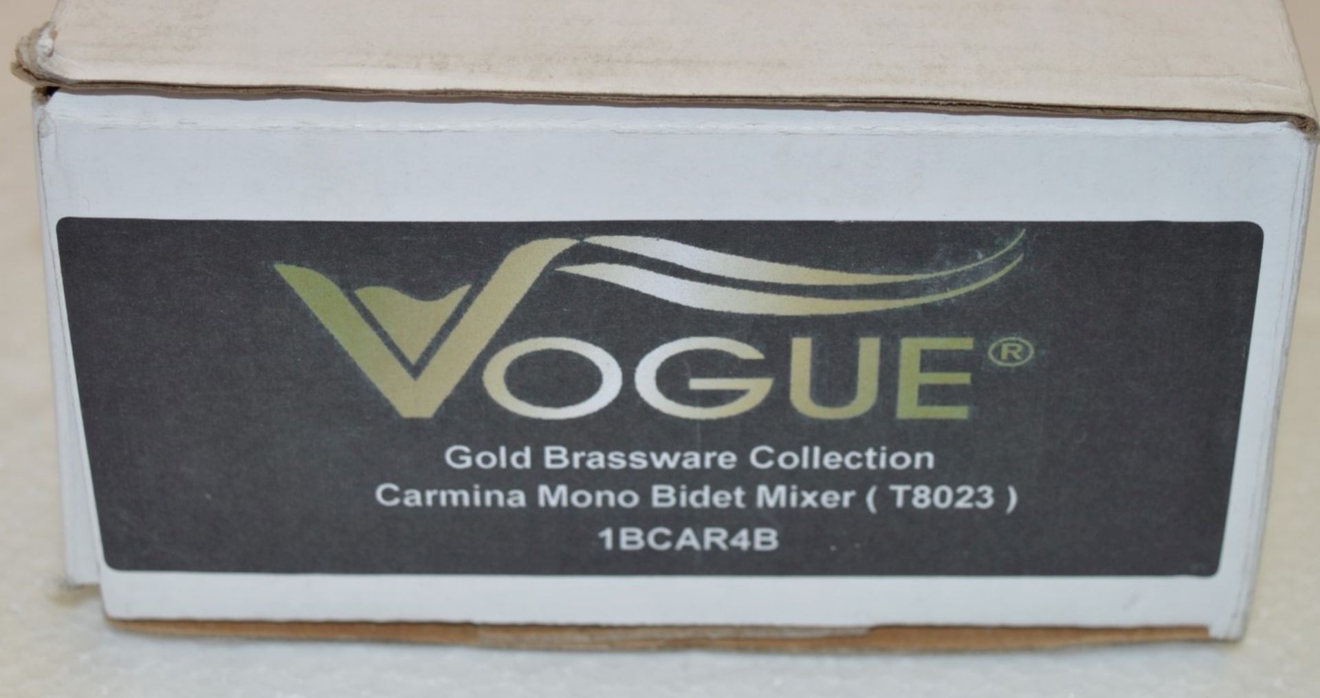 1 x Vogue Carmina Mono Bidet Mixer Tap - Vogue Bathrooms Gold Brassware Collection - High Quality - Image 4 of 7