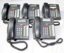 5 x Nortel Networks T7208 Business Telephones - Pre-owned In Working Order - Taken From Clean Office