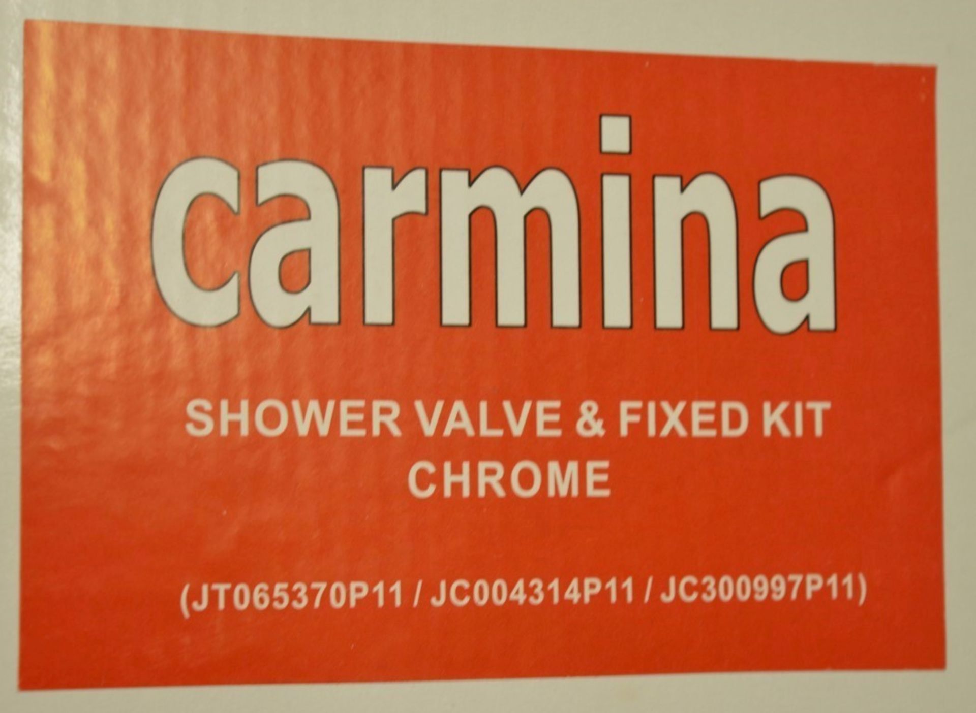 1 x Carmina Shower Valve Kit - Contains Chrome Shower Head, Fixed Arm and Manual Control - Brass - Image 6 of 16