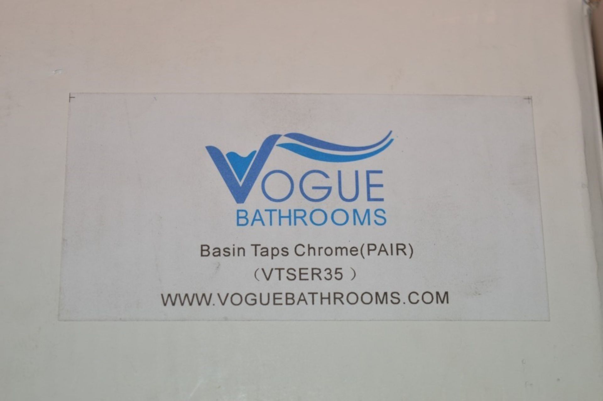 1 x Vogue Series 3 Sink Basin Taps in Chrome (Pair) - Modern Bath Mixer Tap in Bright Chrome - - Image 6 of 9