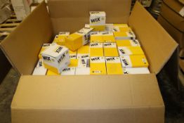 Approx 100 x Assorted "Wix" Car Air Filters – Large Boxed Pallet Lot – New / Unused Boxed Stock –