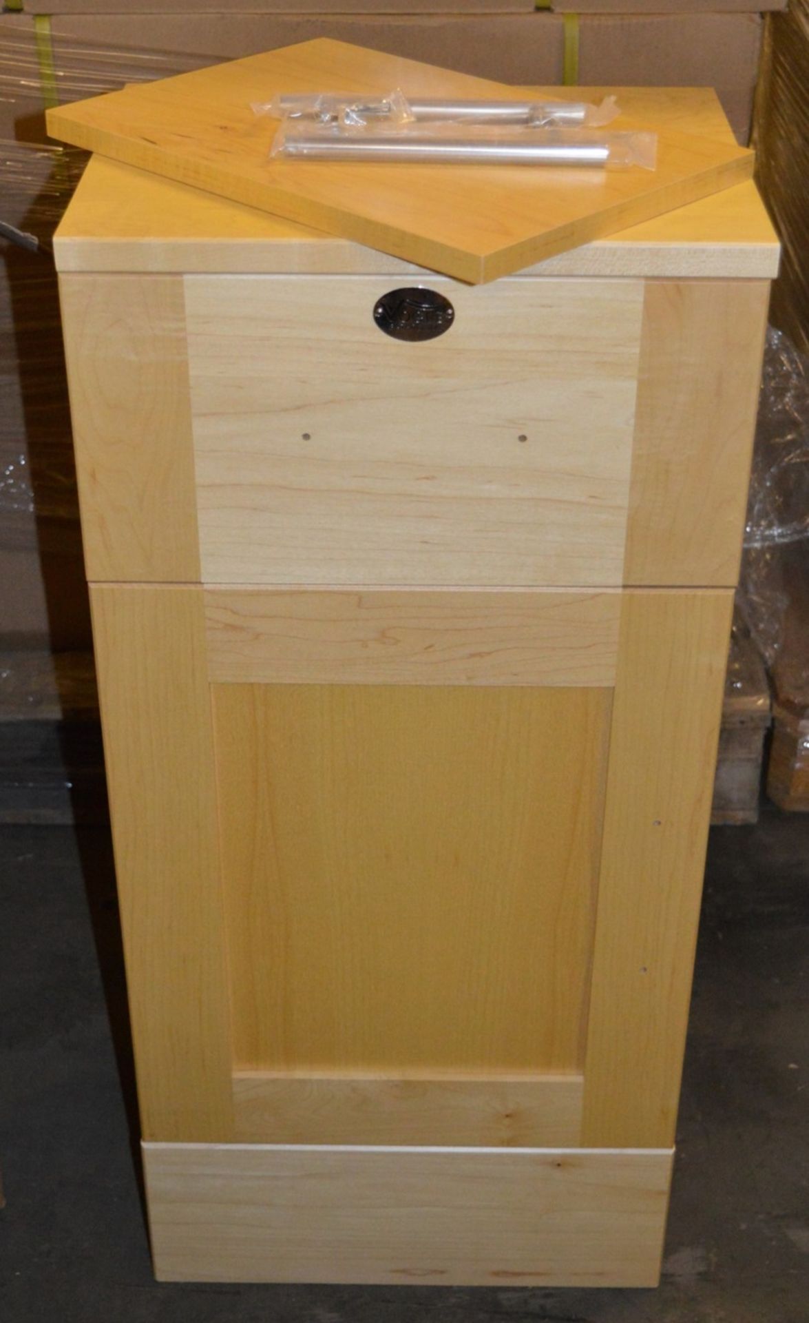 1 x Vogue Bathrooms KUDOS Bathroom Storage Cabinet - 400mm Width - Maple Shaker Style - CL034 - - Image 3 of 7