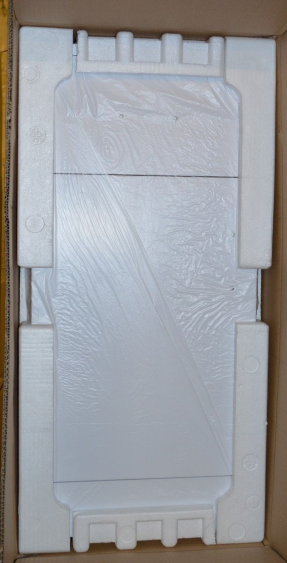 1 x Vogue Options White Gloss Bathroom 400mm Storage Cabinet - Vinyl Wrap Coating for Splash Water - Image 3 of 3